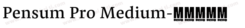 Pensum Pro Medium字体转换